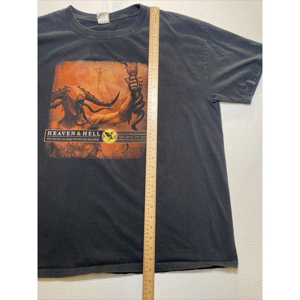 Heaven & Hell The Devil You Know 2009 Tour T-Shirt Men's 2XL Black Dio Iommi - Picture 4 of 6